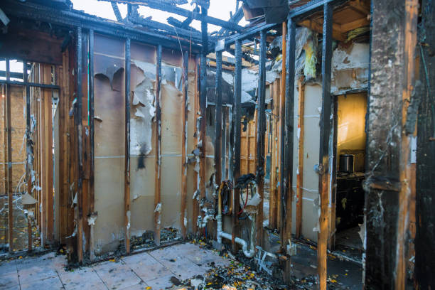 Professional Emergency Fire Cleanup technician working in Gridley, CA